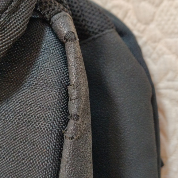 Roxy Black With White Polka Dot Accented Backpack - Picture 14 of 14